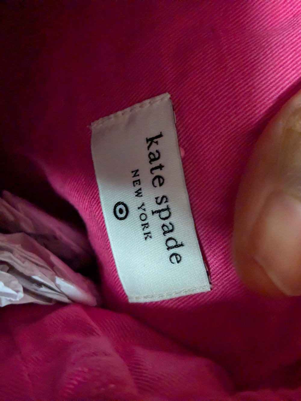 kate spade X Target Hot Pink Lined Handbag Interior - Picture 3 of 7